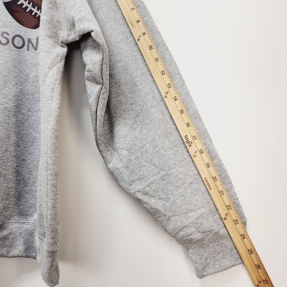 Tis' The Season Pumpkin Spice Leaves Football Stars Unisex Sweatshirt Size L - Picture 11 of 11